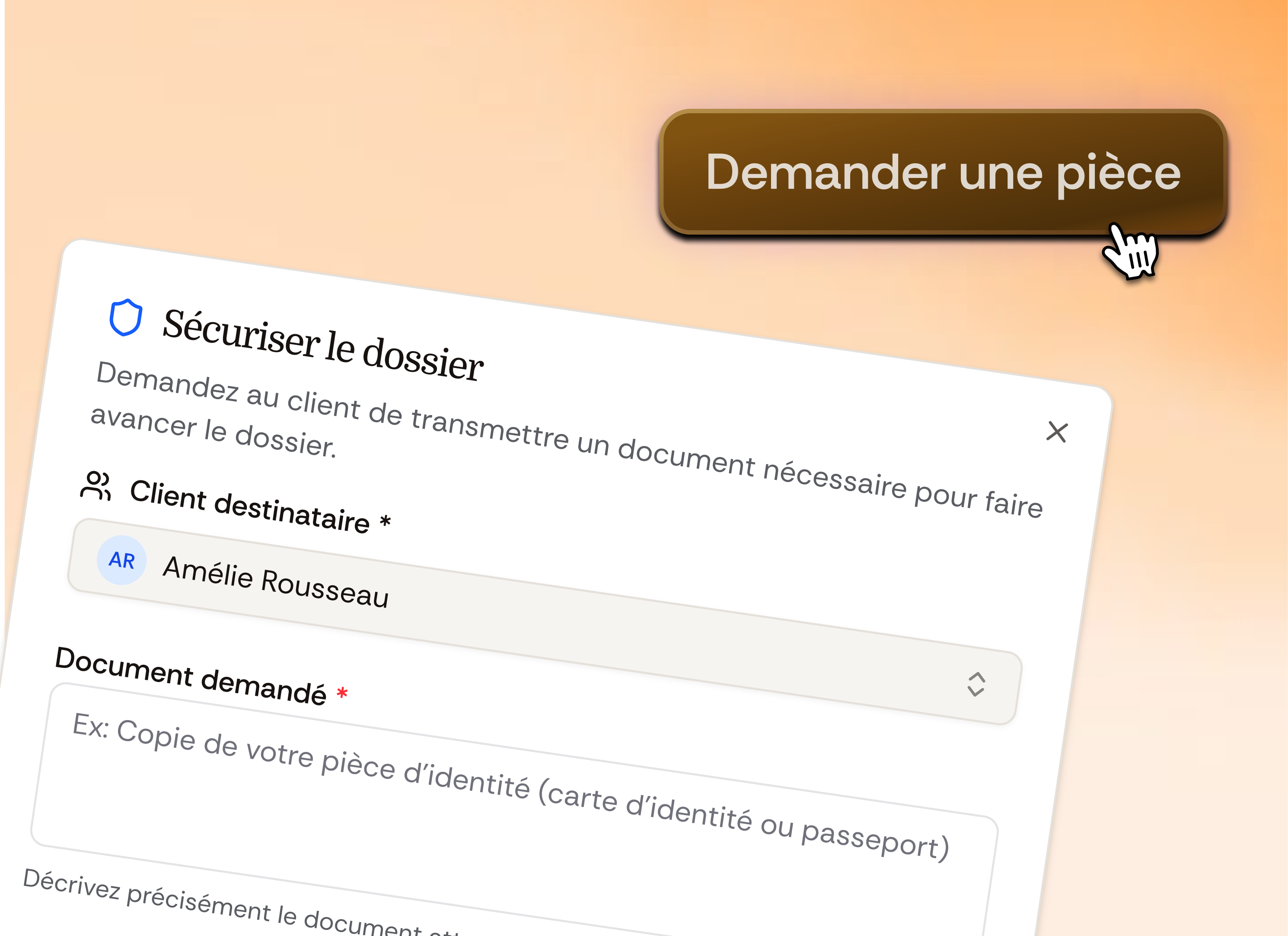 Constitution des pièces